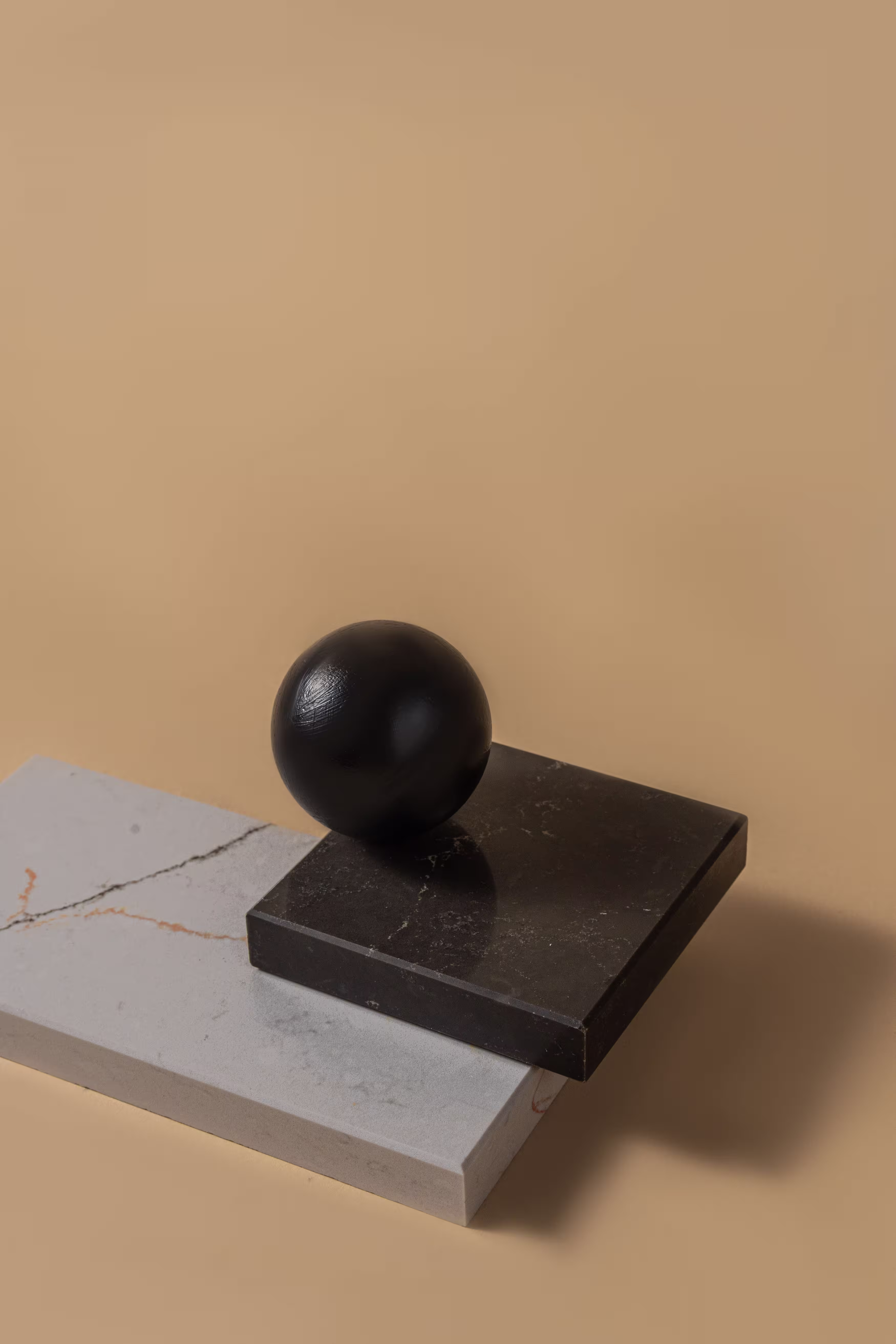 Close-up of beige 3d texture