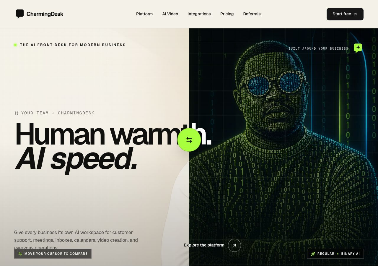 CharmingDesk — website preview